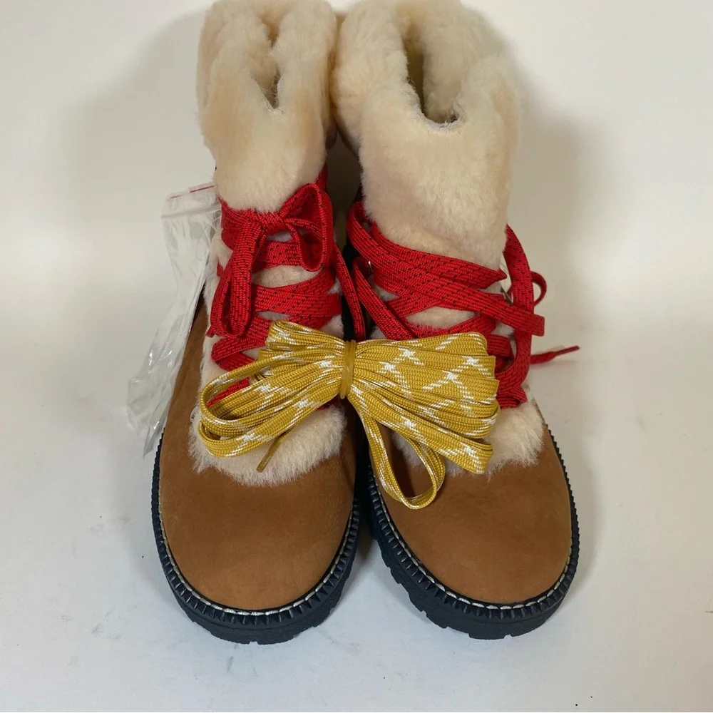 NWT | J. CREW | Nordic Fur Hiking Boots size 9 - Picture 3 of 8